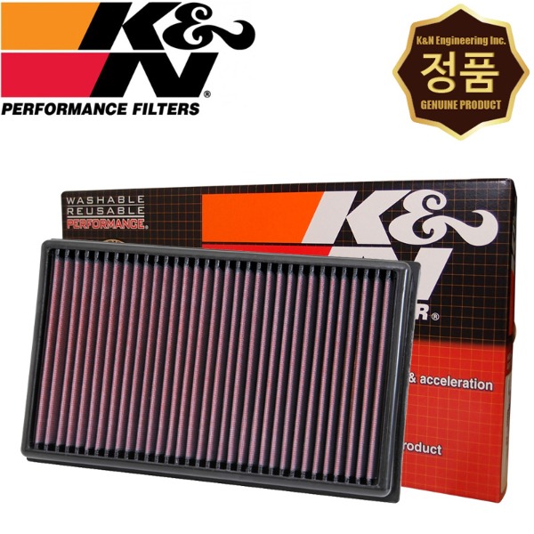 K&amp;N 33-3005 순정형 퍼포먼스 에어필터 크리너 엔진 흡기 튜닝 필터 [아우디 TTS 2.0 가솔린 16-20년]