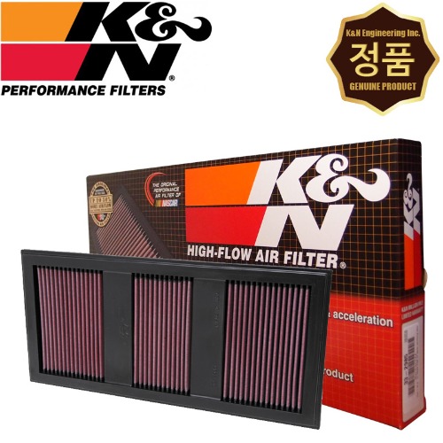 K&amp;N 33-2985 순정형 퍼포먼스 에어필터 크리너 엔진 흡기 튜닝 필터 [벤츠 C300 C350 3.5]